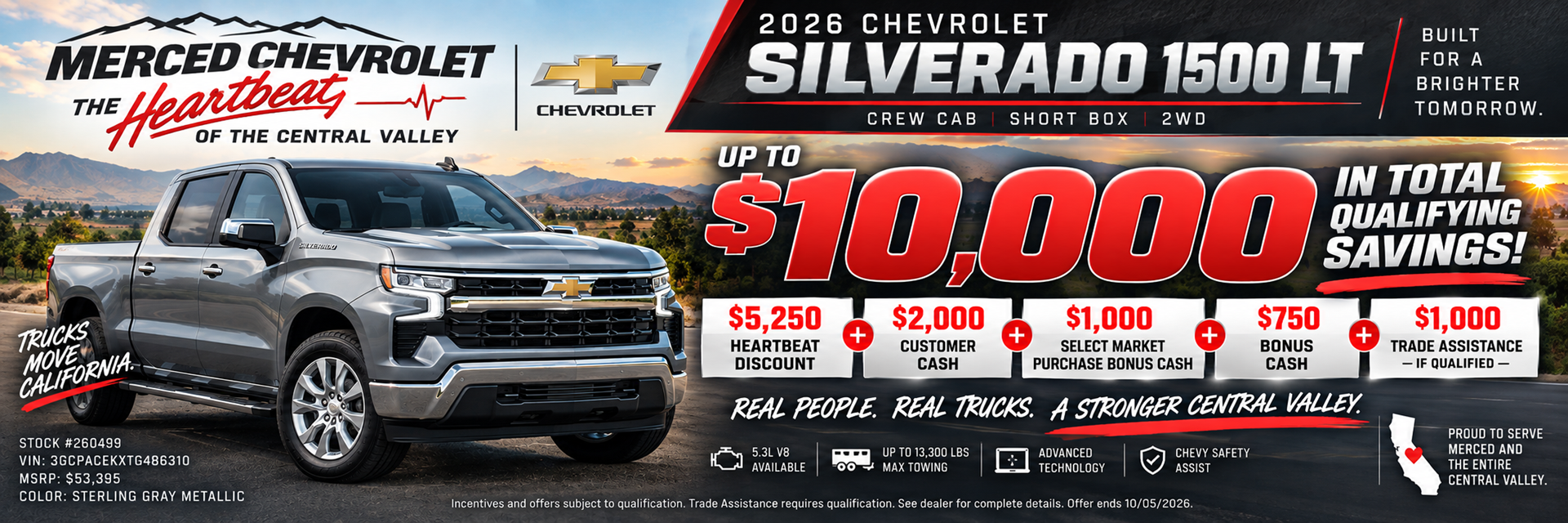 Up to 10K off Silverado 1500 LT 