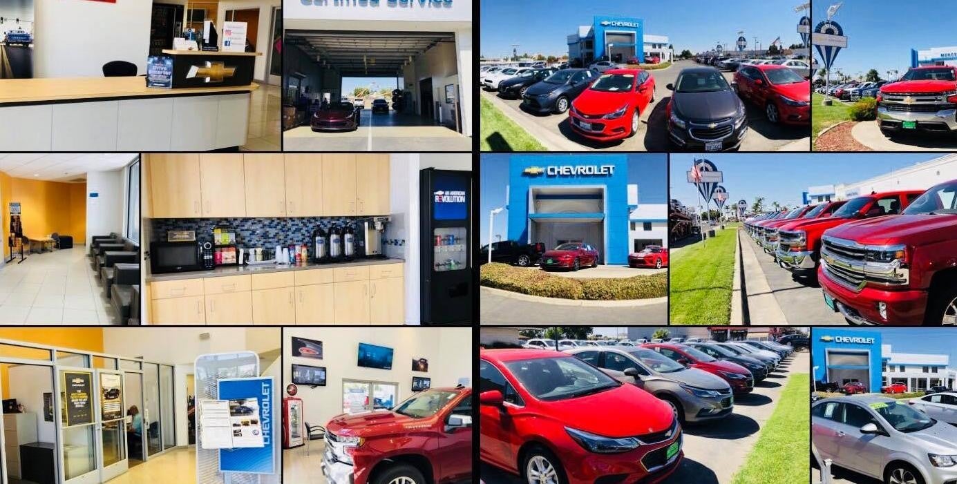 Merced Chevrolet in Merced CA grid of photos of exterior building