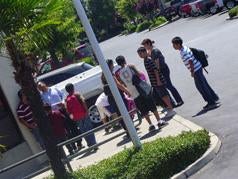 Merced Chevrolet in Merced CA community event photo of kids with backpacks