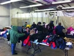 Merced Chevrolet in Merced CA community event photo of table with coats